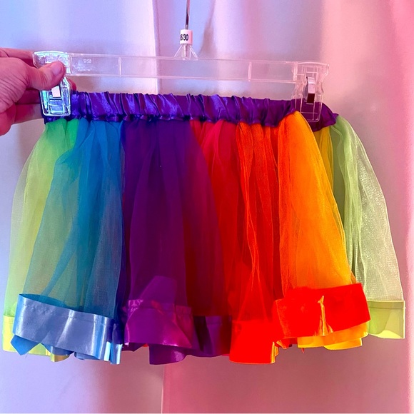 TuTu Girls Rainbow Tule and Satin Ballet Dance Dress up handmade - Picture 6 of 6